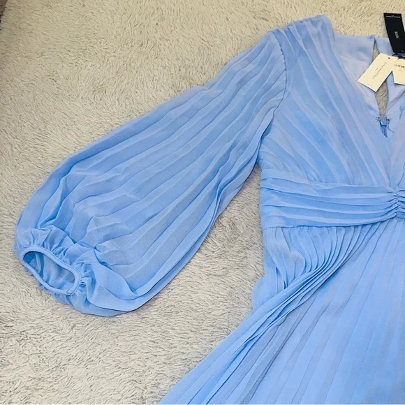 Banana Replublic chiffon pleated dress - Picture 6 of 17